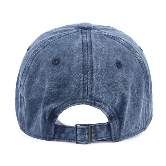 black washed vintage look adjustable baseball cap - Picture 6 of 6